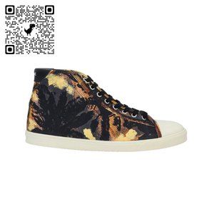 CELINE Blank Casbah Mid Lace-Up Sneakers